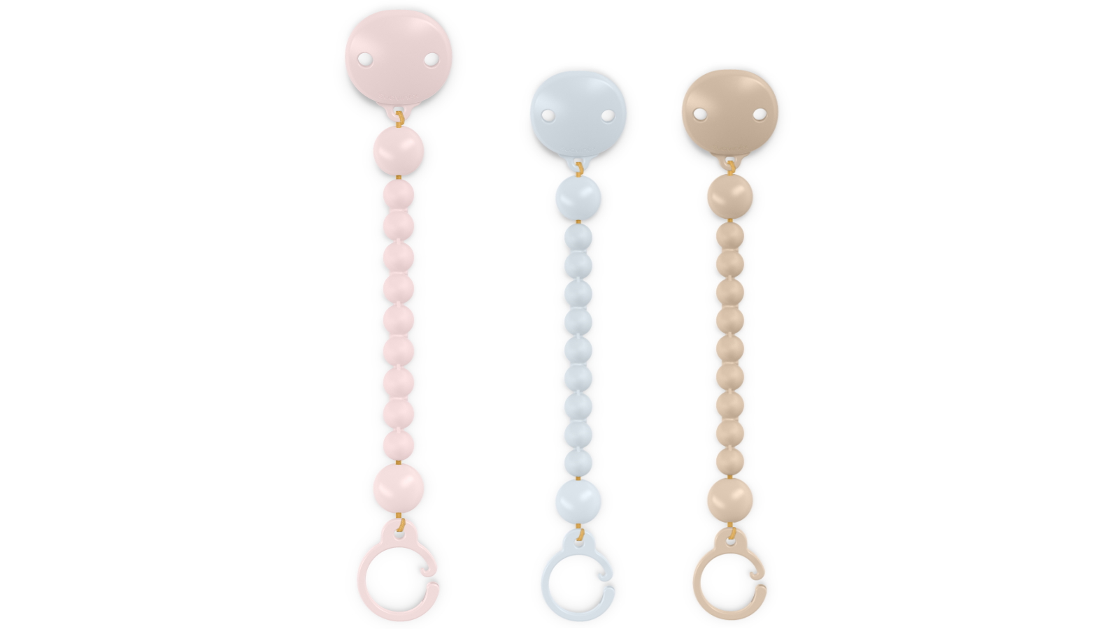 Suavinex Colour Essence Silicone Bobble Soother Clip