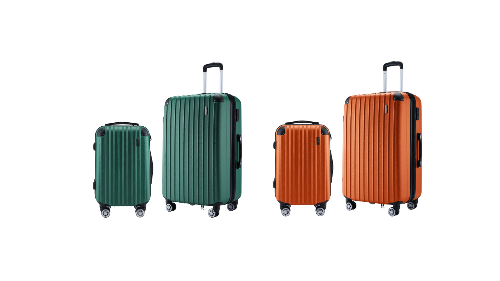 Buon Viaggio 2 Piece Carry-on Suitcases Cabin Hard Shell Luggage Set