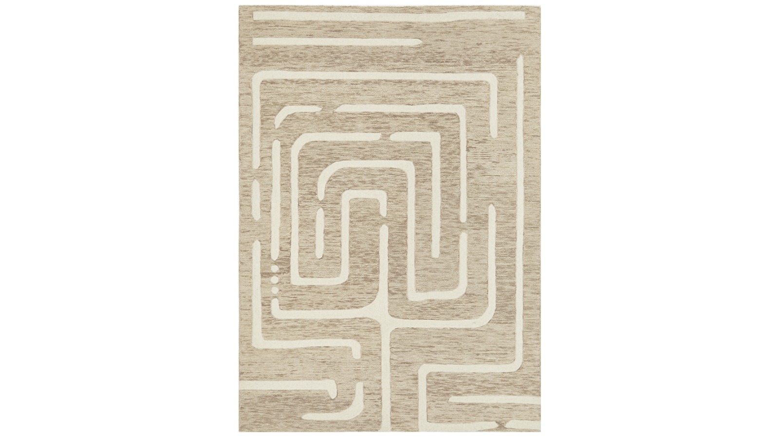 The Weave Studio Pinnacle Maze Linen Rug