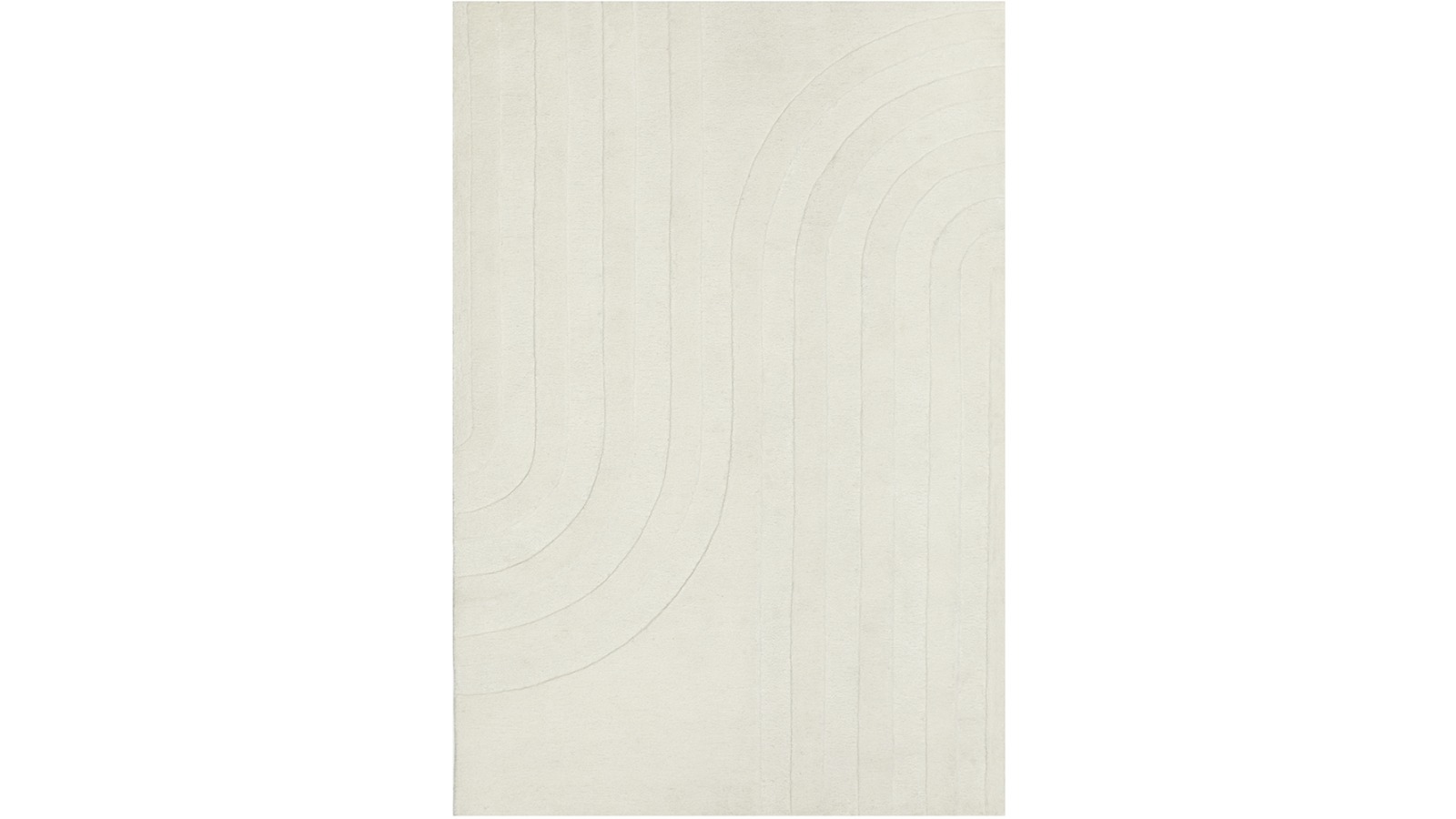 The Weave Studio Pinnacle Trail White Rug