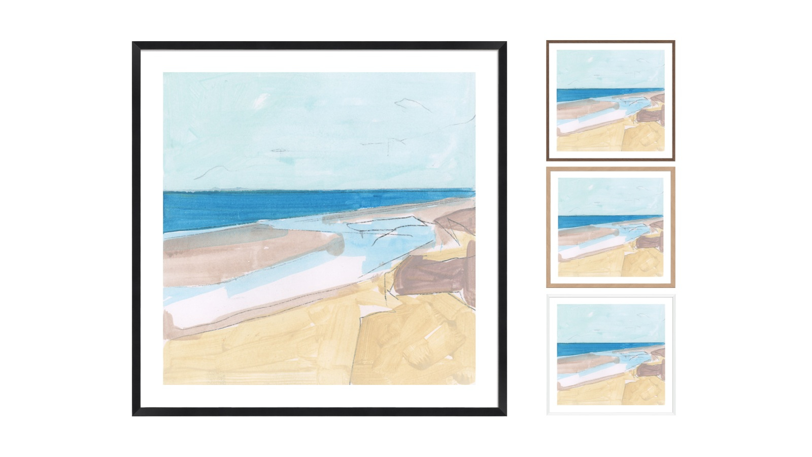 La Grolla Summer Beach Breeze Frame Wall Art