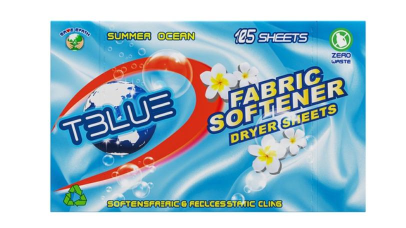 TBLUE 105 Fabric Softener Dryer Sheet - Summer Ocean