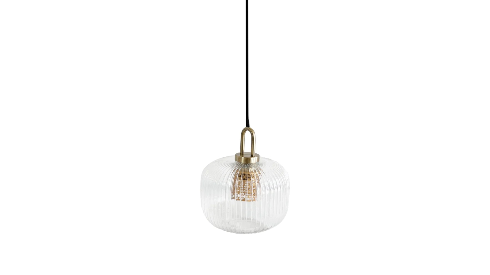 Sylvania Lighting Sunny Modern Clear Glass Hanging Pendant Light Lamp - Large