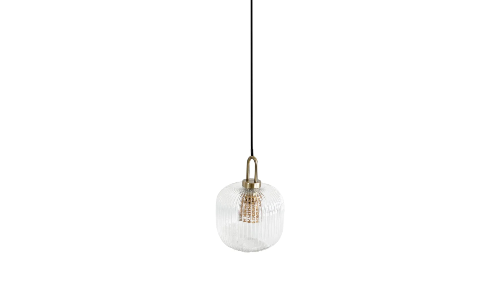 Sylvania Lighting Sunny Modern Clear Glass Hanging Pendant Light Lamp - Medium