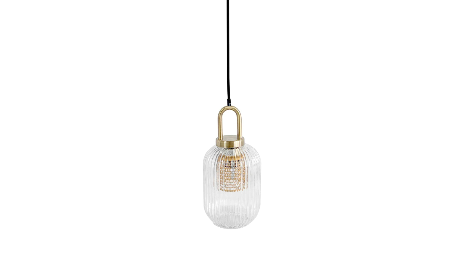 Sylvania Lighting Sunny Modern Clear Glass Hanging Pendant Light Lamp - Small
