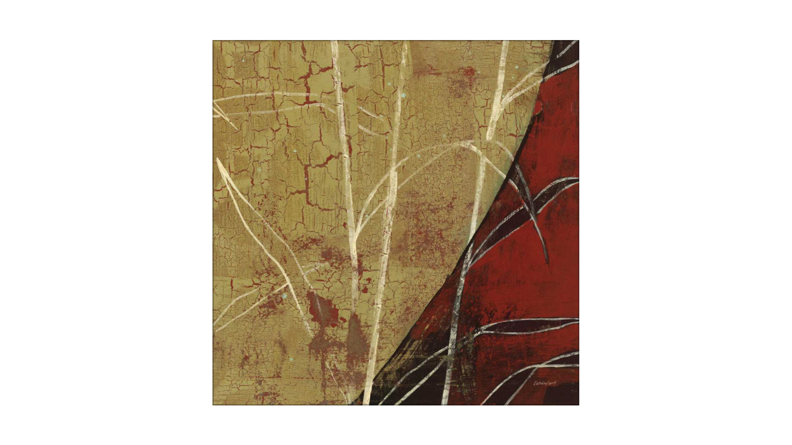 La Grolla Sun Stems Tile II Unframed Canvas Wall Art