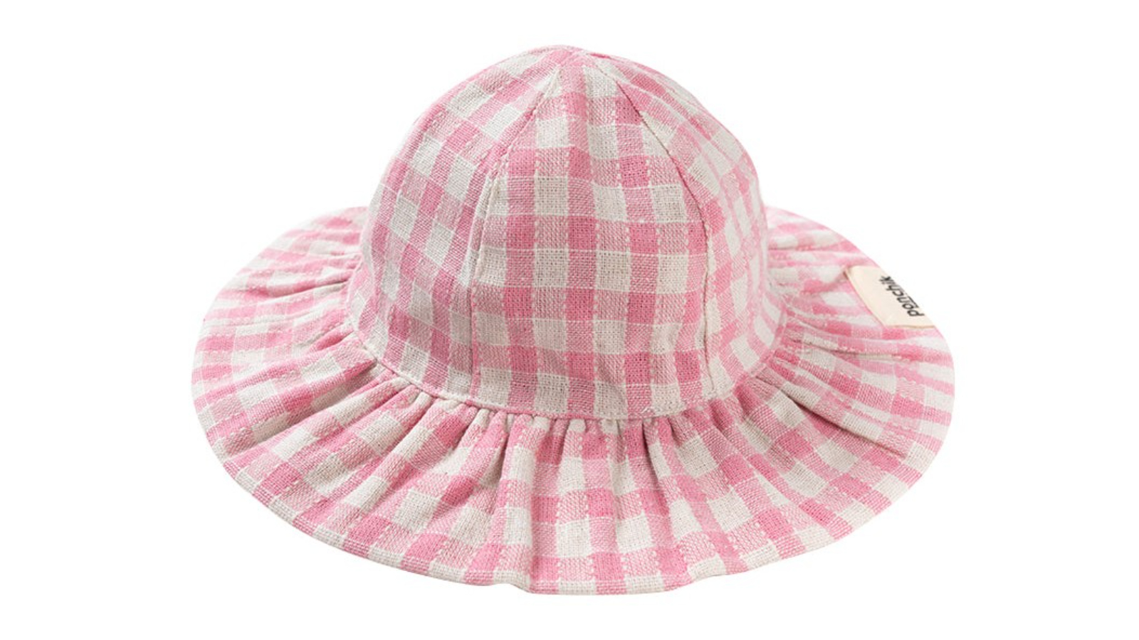 Green Gingham Floppy Sun Hat main image 0