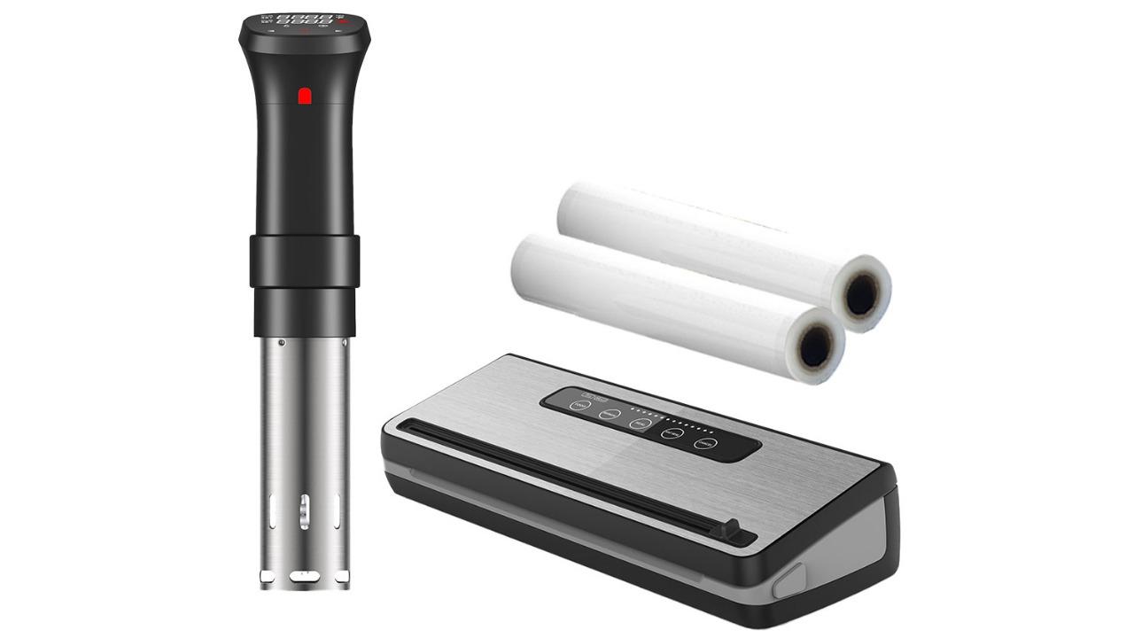 Healthy Choice Sous Vide Starter Kit with Vacuum Sealer and Bags