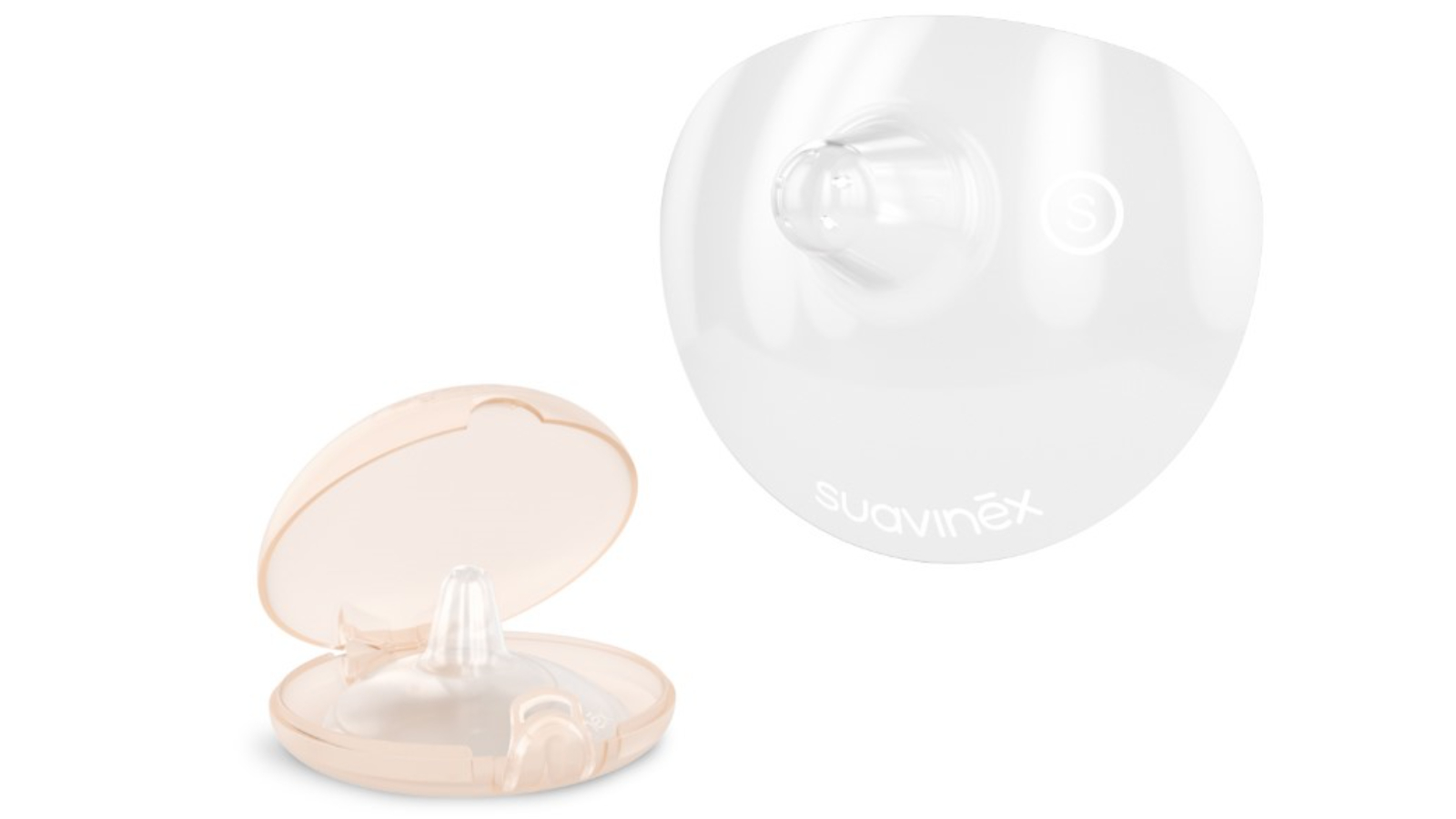 Suavinex Silicone Nipple Shields with Storage Box - Small