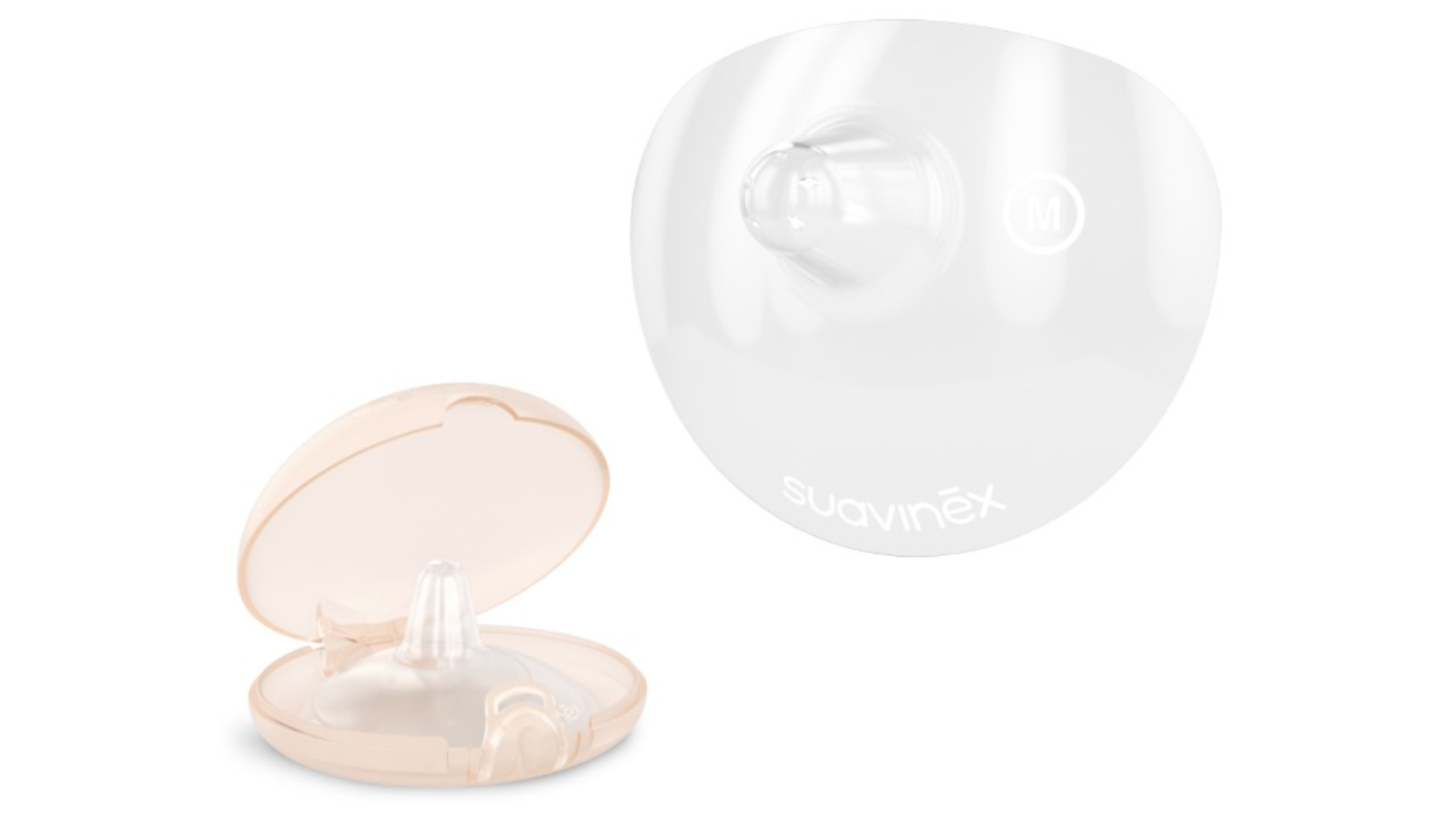Suavinex Silicone Nipple Shields with Storage Box - Medium