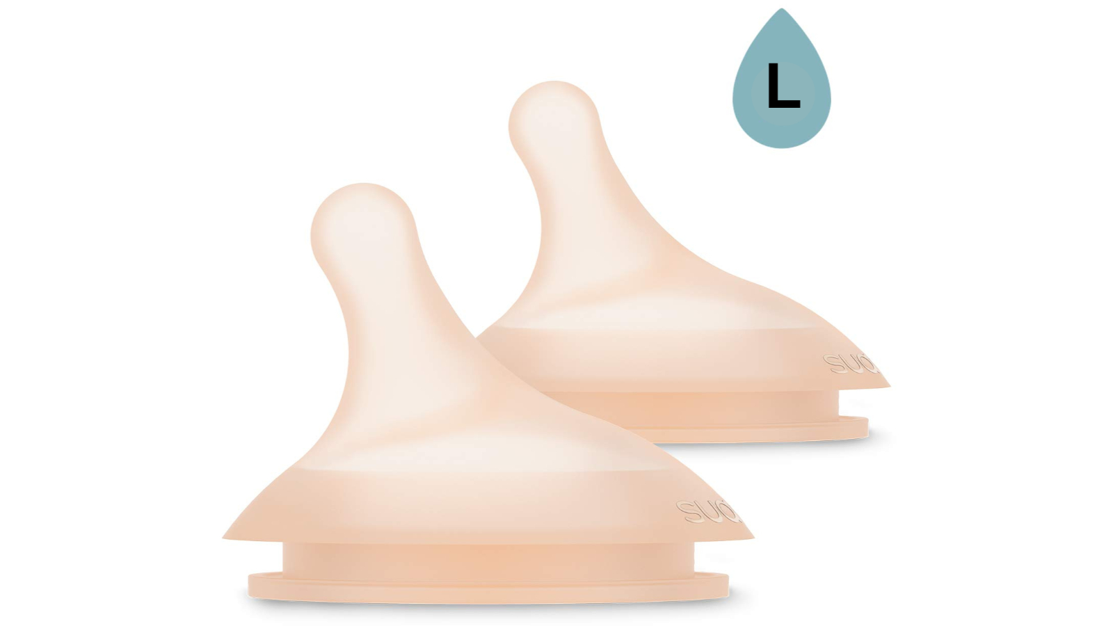 Suavinex Zero Zero Silicone Teat Set of 2 - Large Flow 6 months+