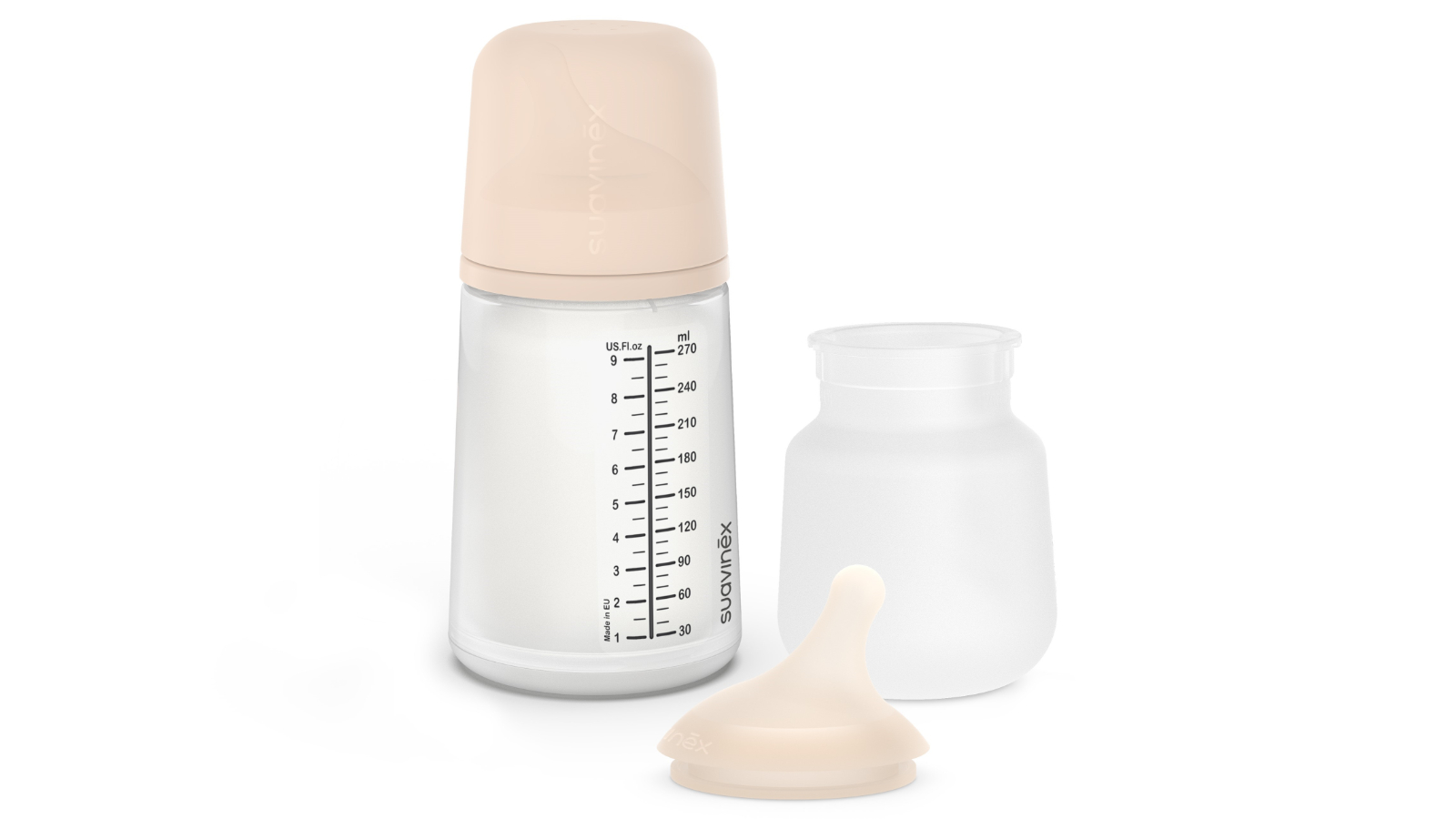 Suavinex Zero Zero Baby Bottle Follow on Set - 3 months+