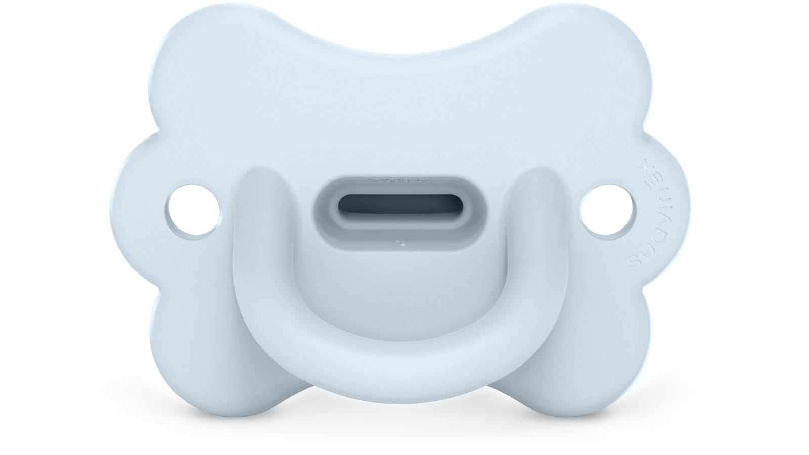 Suavinex Colour Essence Butterfly All Silicone SX Pro Soother for 0-6 Months - Ballad Blue