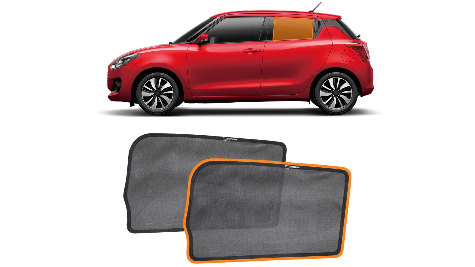 X-Car Rear Window Magnetic Mesh Sun Shade for Suzuki Swift 2017-2024