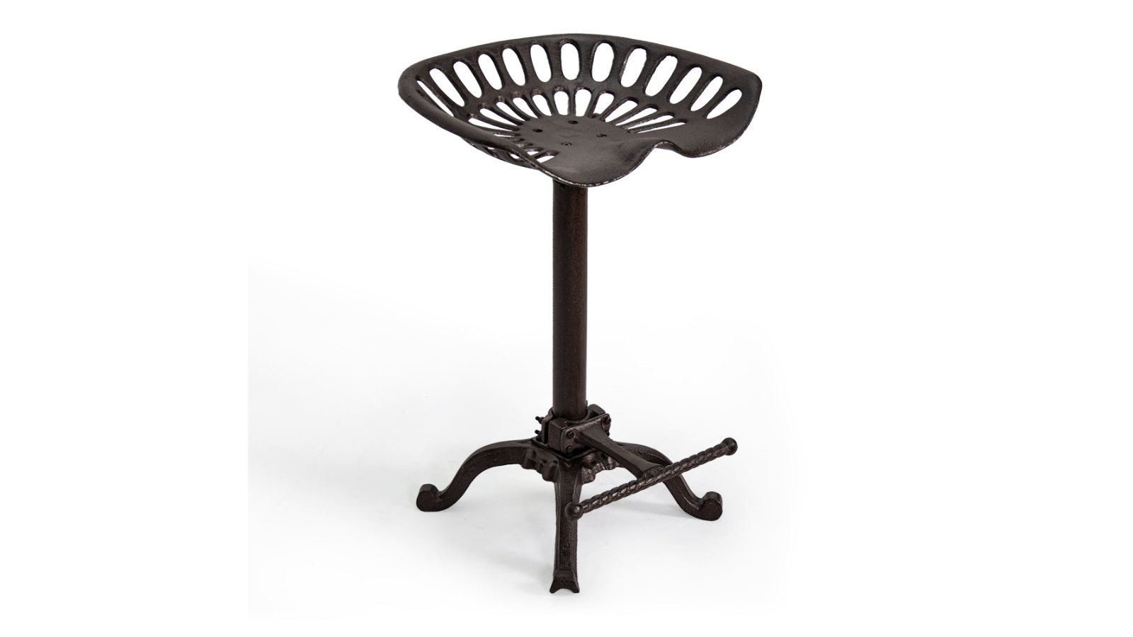 YS Adjustable Tractor Seat Stool with Footrest
