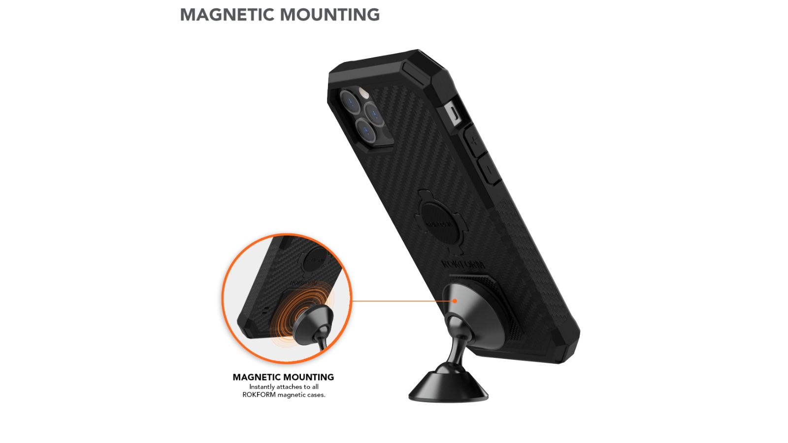 ROKFORM Universal Windshield Phone V.3 Suction Swivel Mount - Black