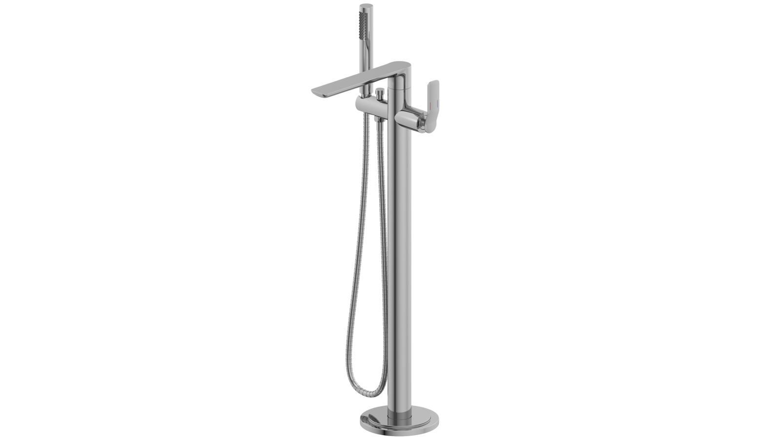 Arcisan Synergi Freestanding Bath Mixer with Handshower - Chrome