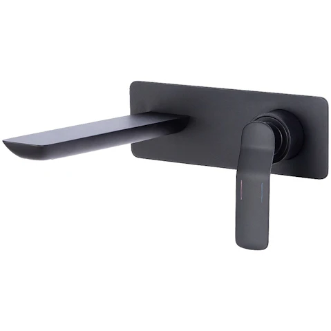 Arcisan Synergii Wall Mounted Matte Black Basin Mixer