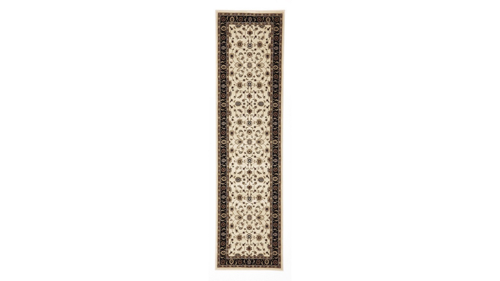 The Weave Studio Melbourne 1 Ivory Black Runner Rug