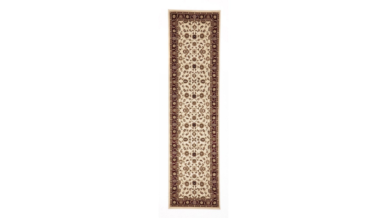 The Weave Studio Melbourne 1 Ivory Red Runner Rug - 300 x 80cm