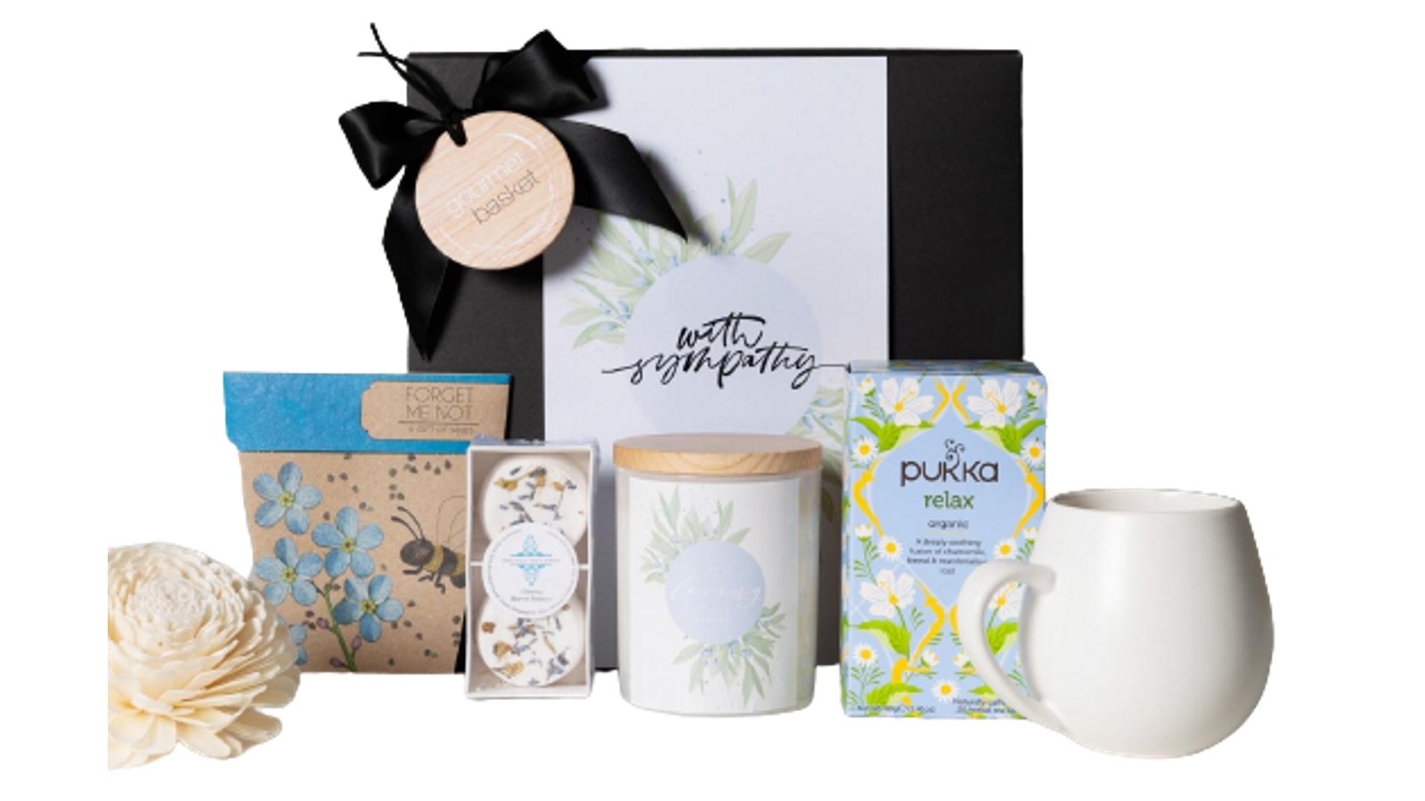 Gourmet Basket Forget Me Not Sympathy Hamper