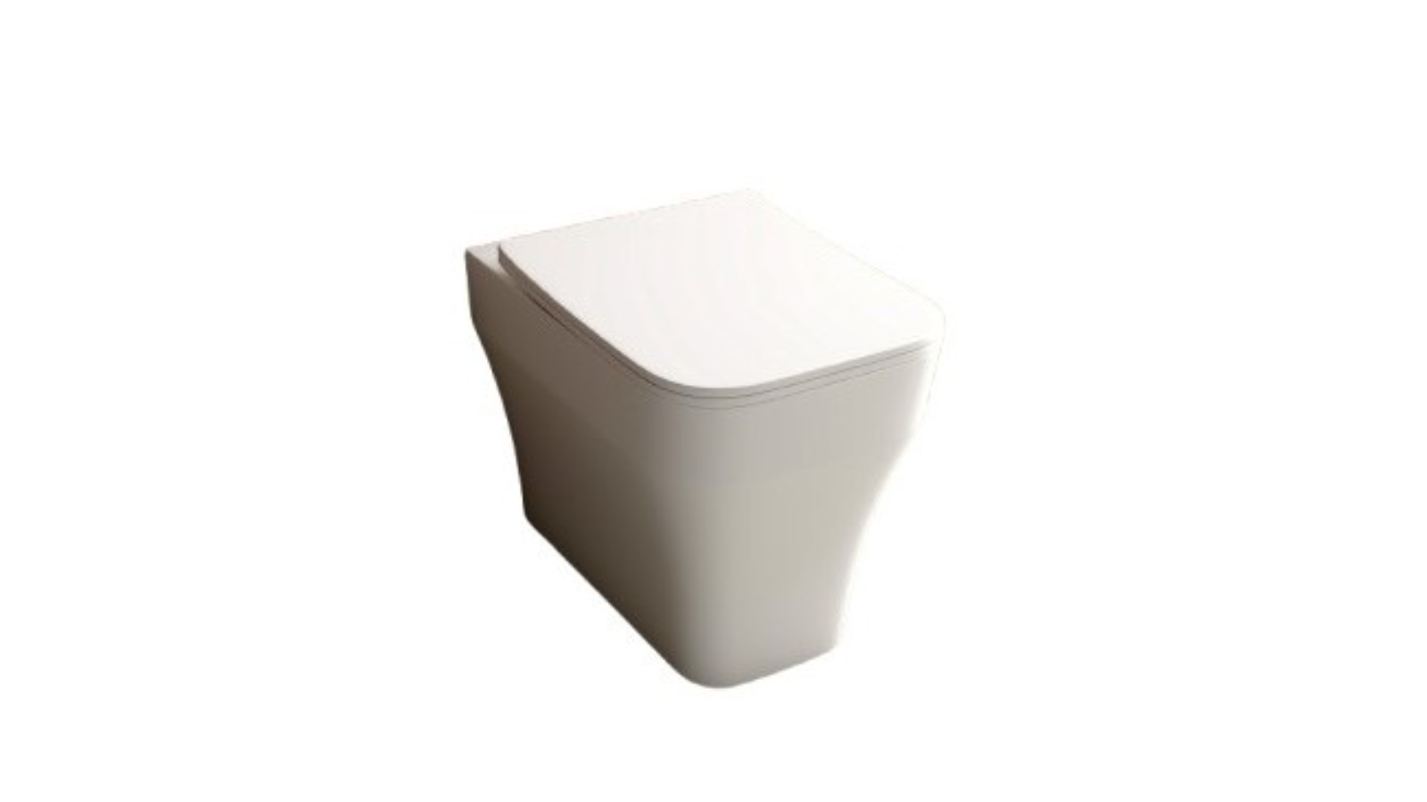 Studio Bagno Synthesis Eco Wall Faced Package with Oli 74 Pneumatic Cistern - Gloss White