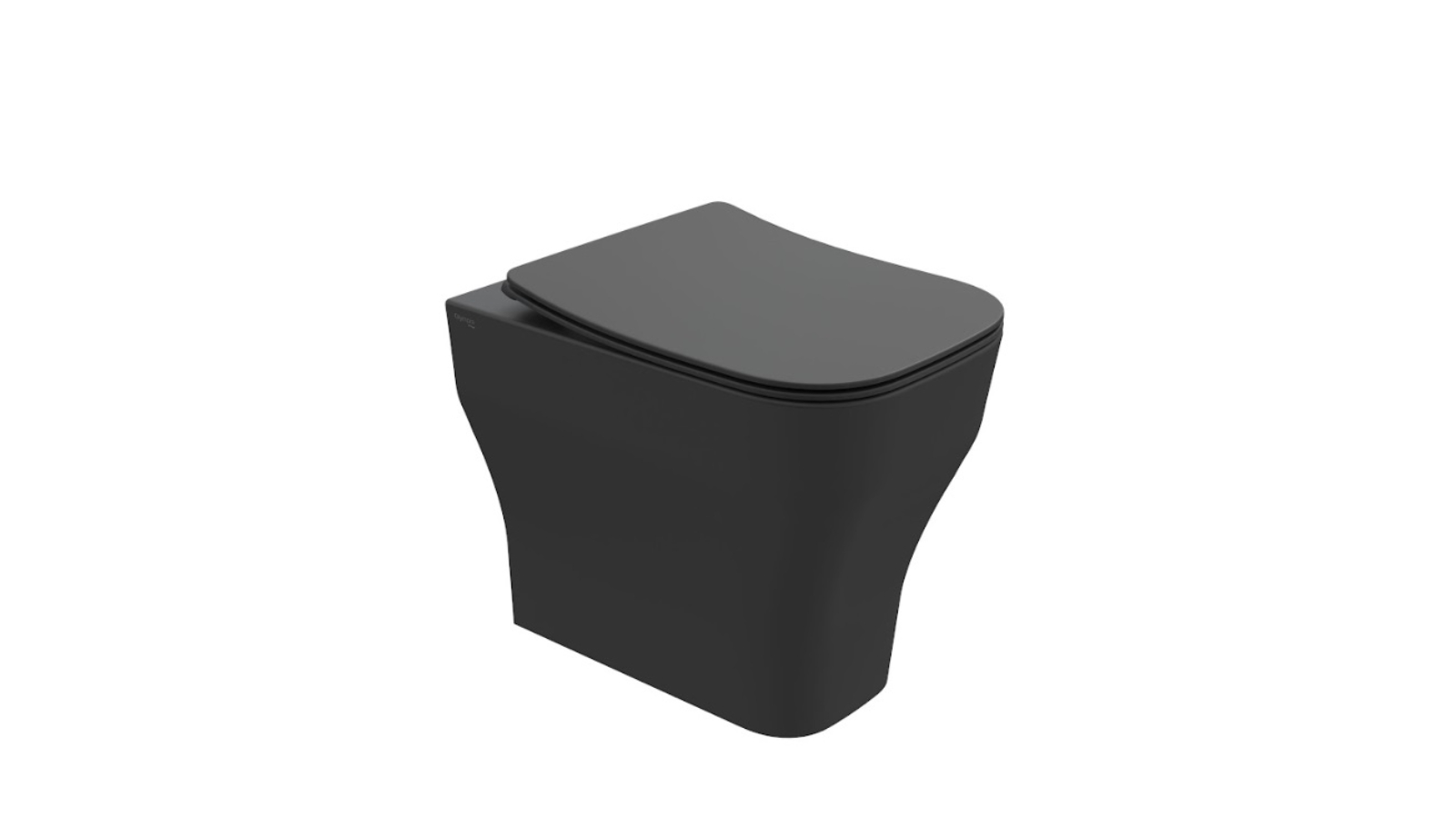 Studio Bagno Synthesis Eco Rimless Wall Faced Toilet - Matte Black