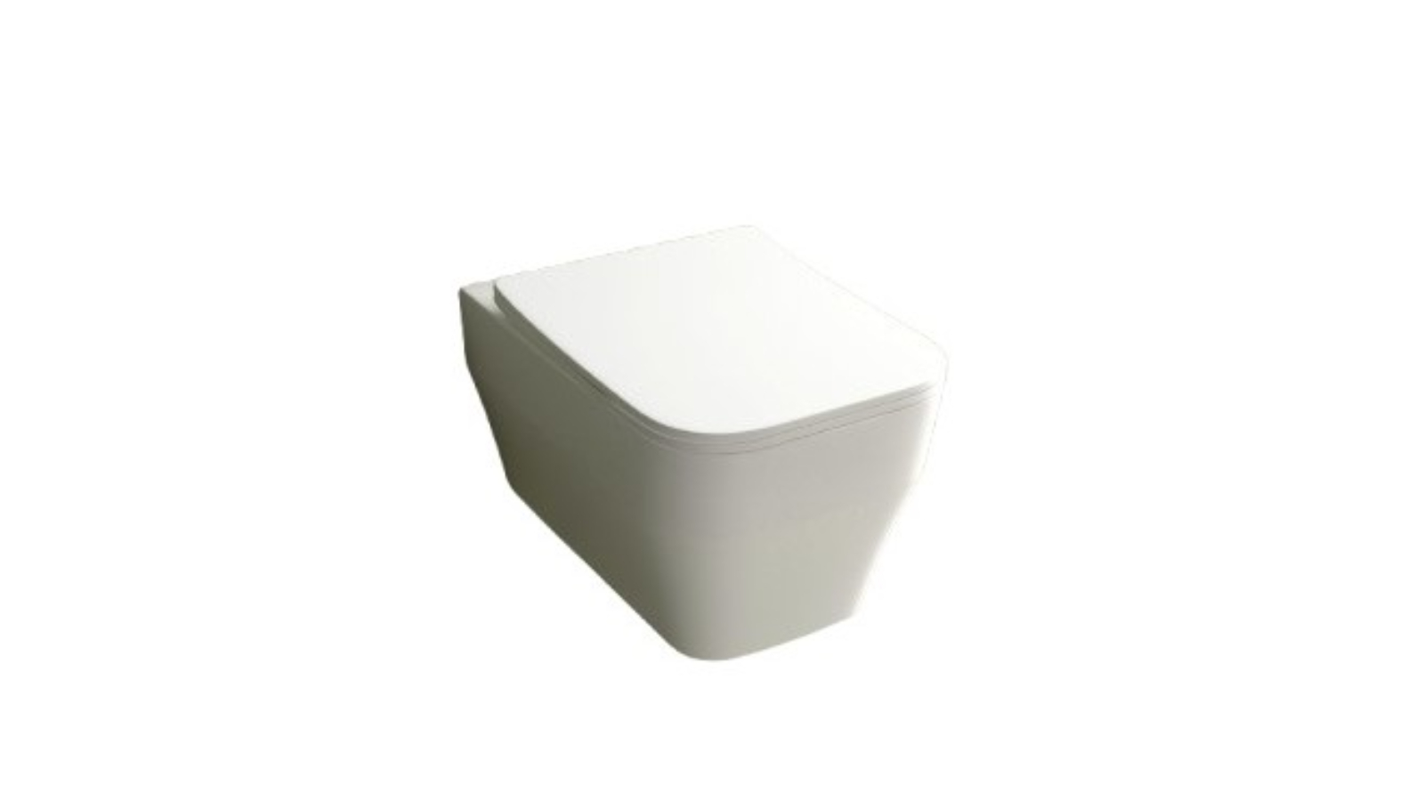 Studio Bagno Synthesis Eco Rimless Wall Hung Toilet - Gloss White