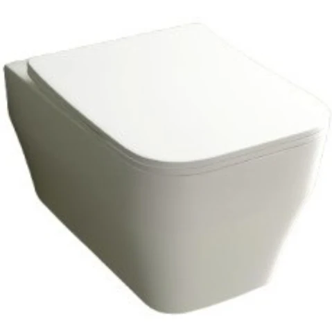 Studio Bagno Synthesis Eco Wall Hung Package with Oli 74 Mechanical Cistern & Frame - Gloss White
