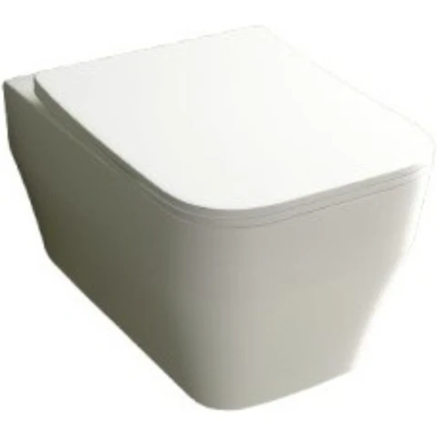 Studio Bagno Synthesis Eco Wall Hung Package with Expert Evo Pneumatic Cistern & Frame - Gloss White