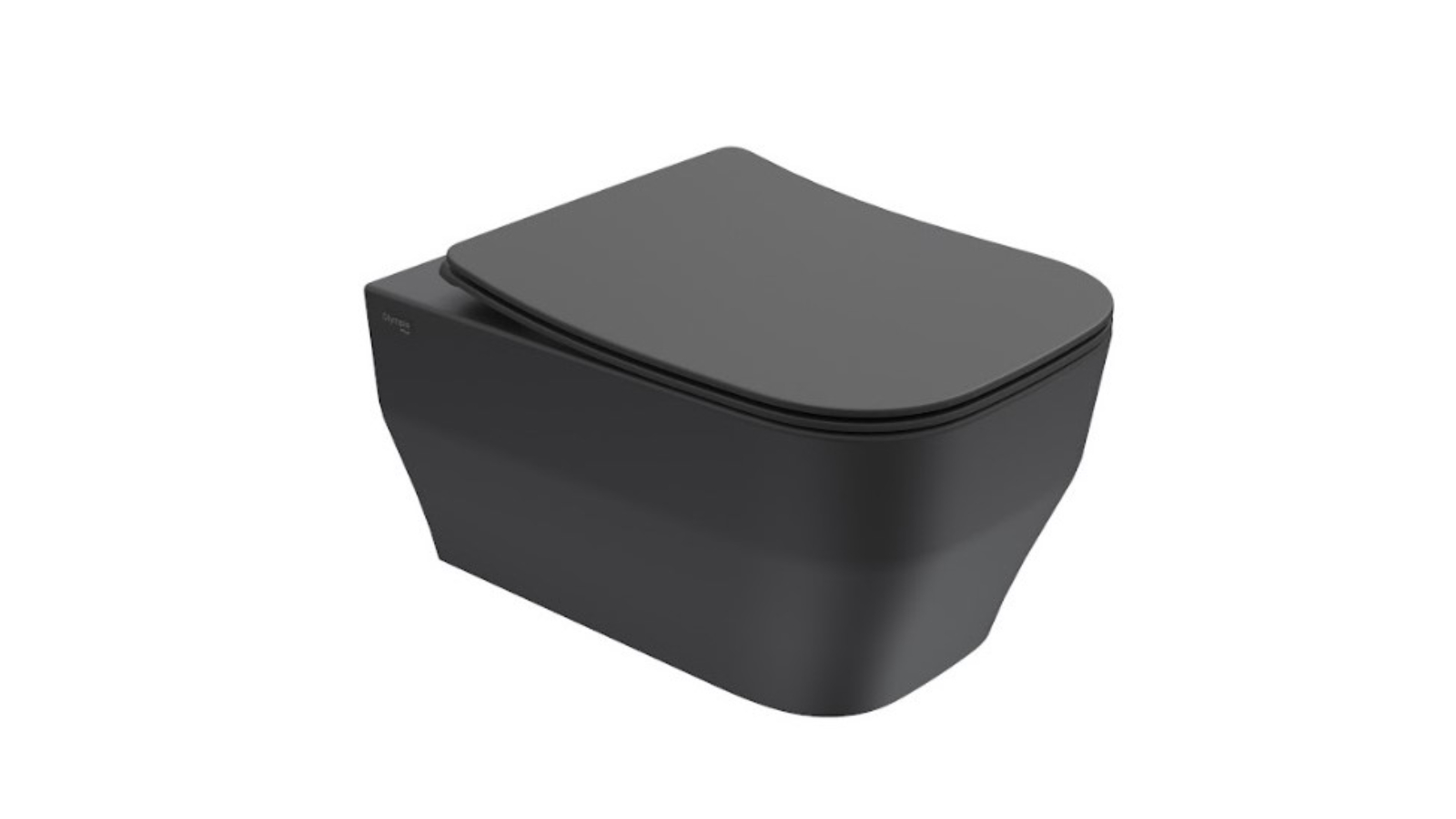 Studio Bagno Synthesis Eco Rimless Wall Hung Toilet - Matte Black