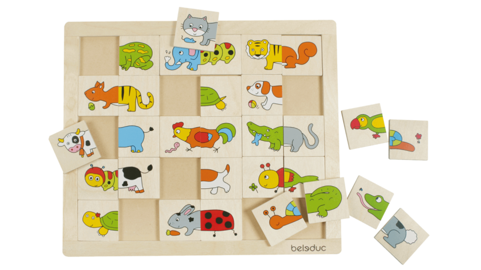 Beleduc Match and Mix Puzzle - Animals