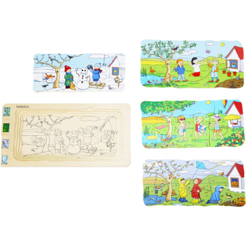 Beleduc Four Seasons Multilayer Puzzle