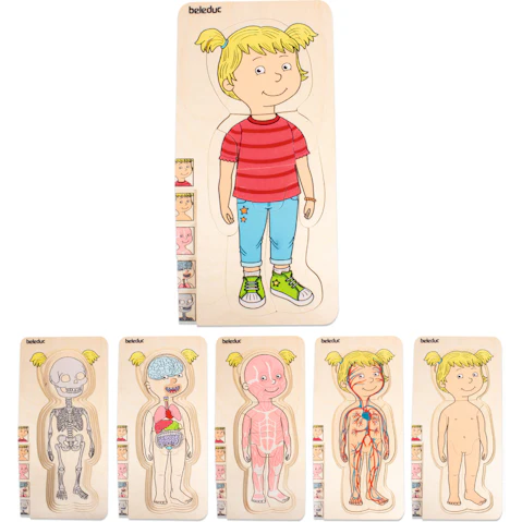 Beleduc Your Body Puzzle - Girl