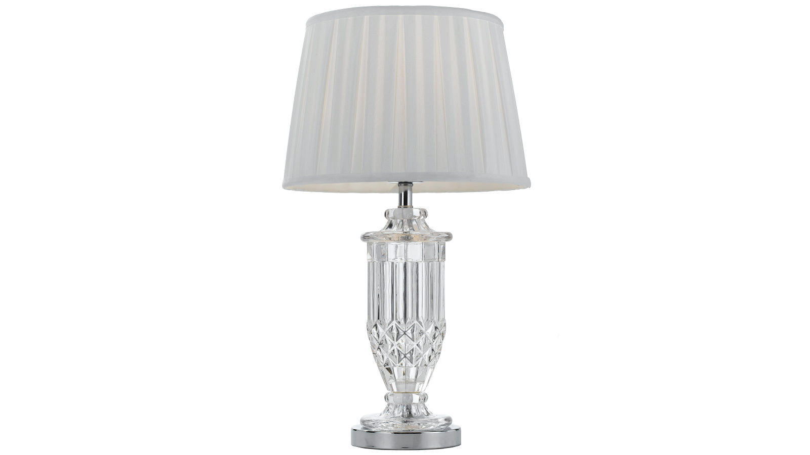 Pretty & Practical Venice Contemporary Table Lamp with Glass Elements