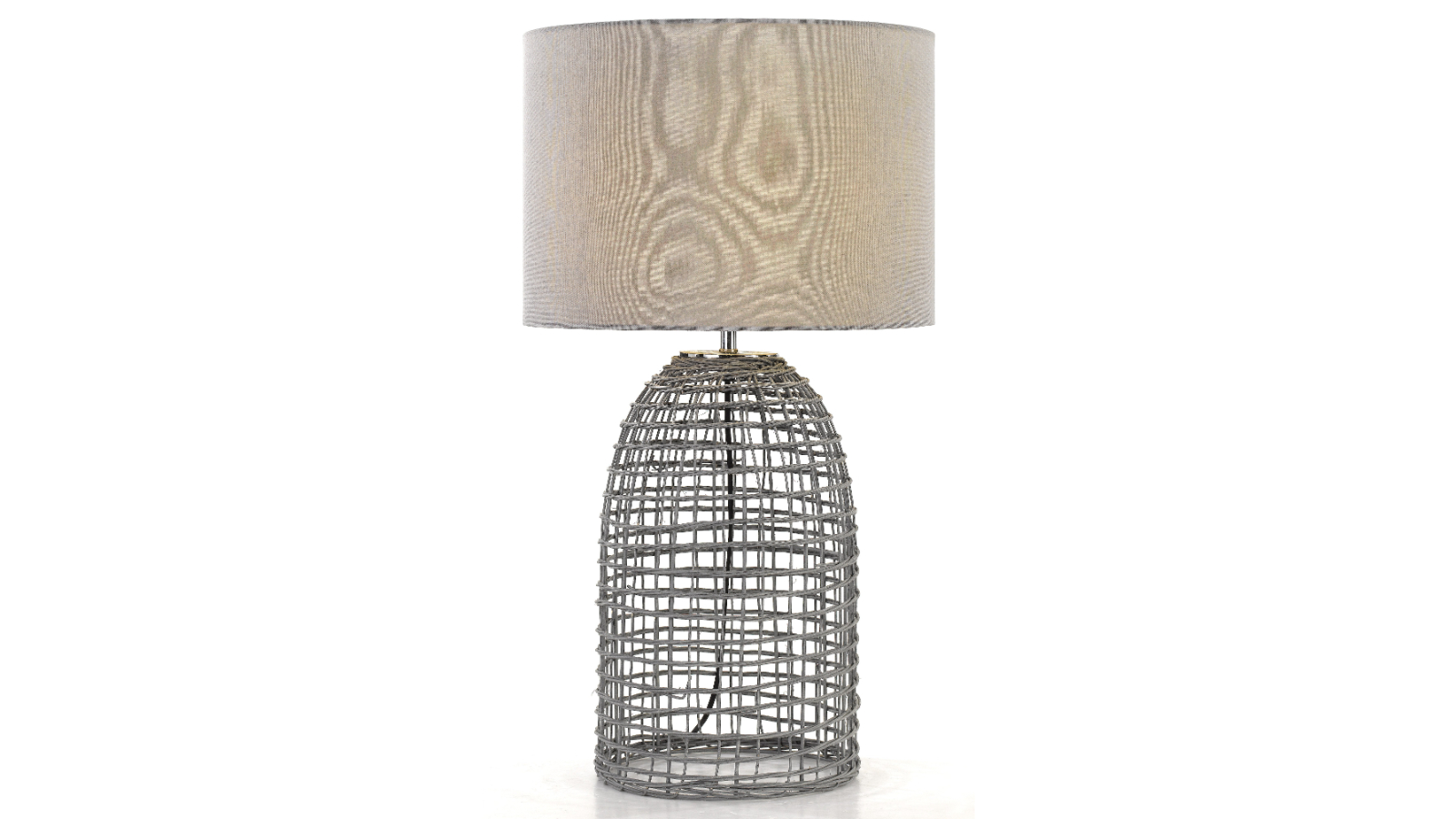 Pretty & Practical Leon Grey Modern Table Lamp