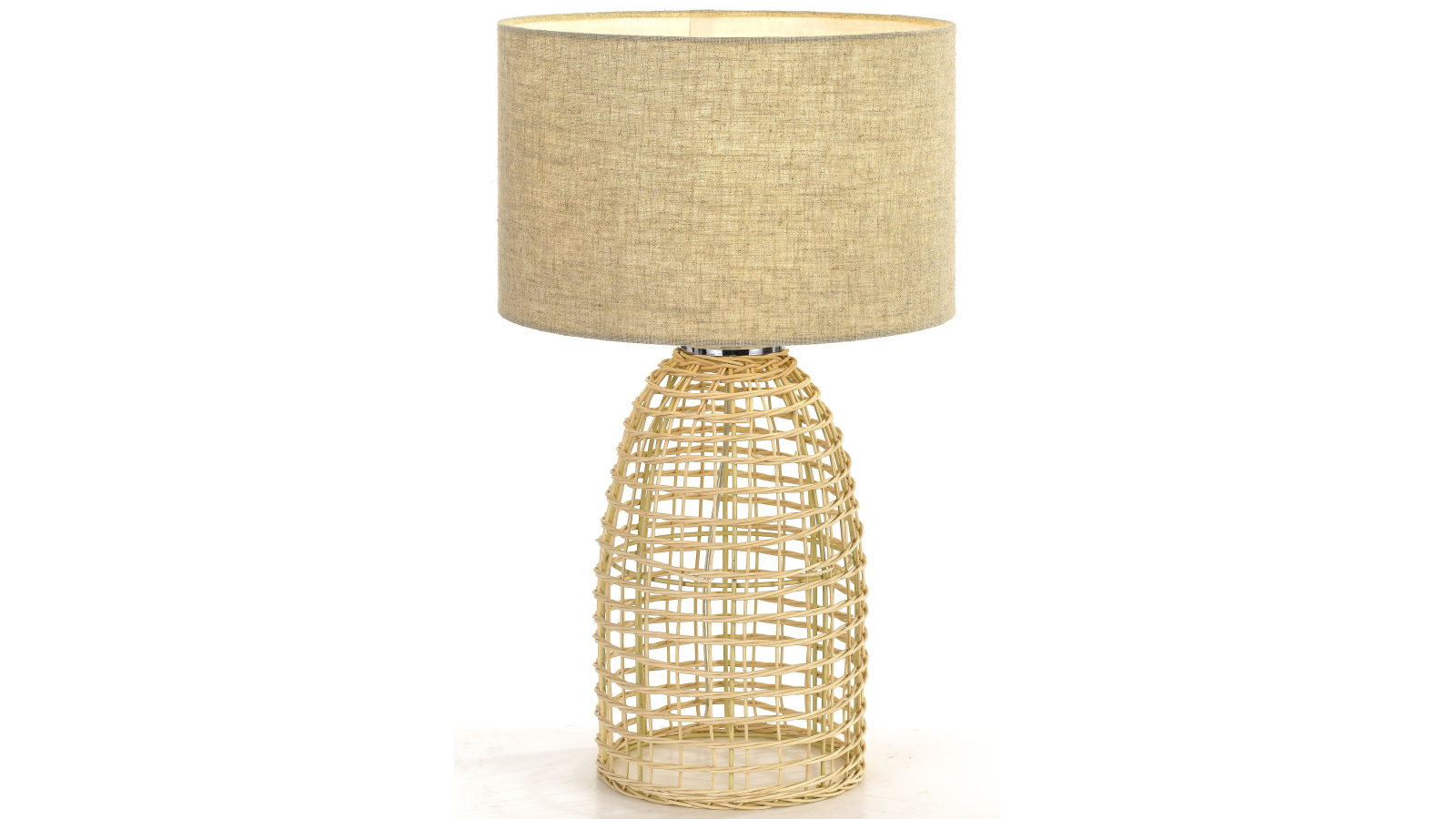Pretty & Practical Huelva Large Sand Tone Table Lamp for Grand Hallway or Statement Lighting