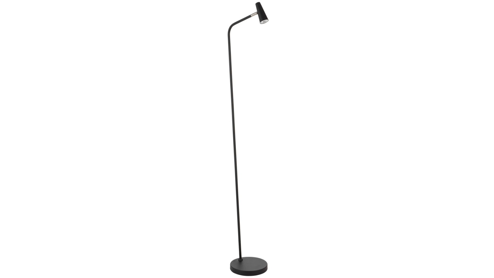 Pretty & Practical Cascais 3-Step Black LED Floor Lamp with Touch Dimmer for Modern Interior