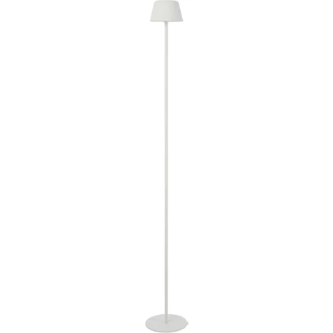 Pretty & Practical Zurich French White Rechargeable LED Floor Lamp with Touch Switch and 3CCT
