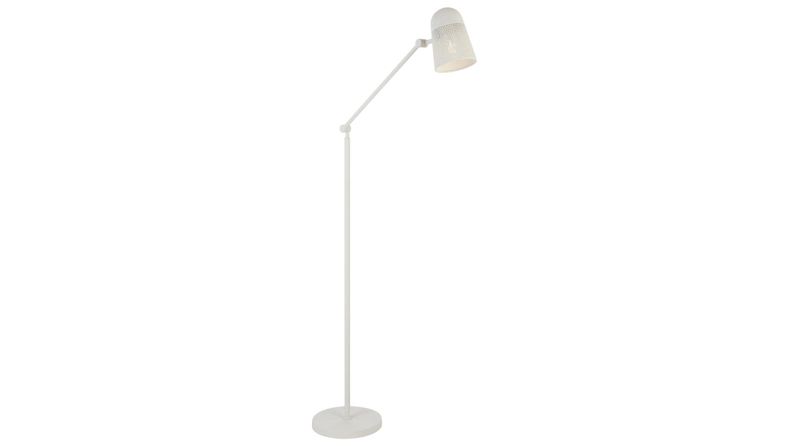 Pretty & Practical Linz Off-White Floor Lamp with Foot Switch for Modern and Minimalist Interiors