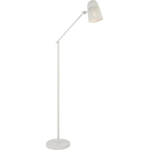 Pretty & Practical Linz Off-White Floor Lamp with Foot Switch for Modern and Minimalist Interiors