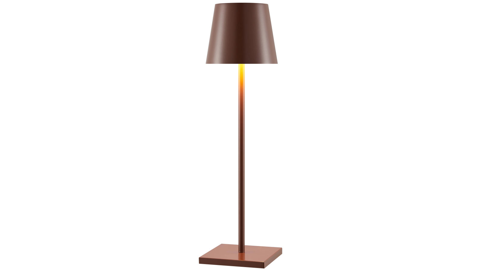 Pretty & Practical Stockholm Brown Satin Rechargeable LED Table Lamp with IP54 Touch Control