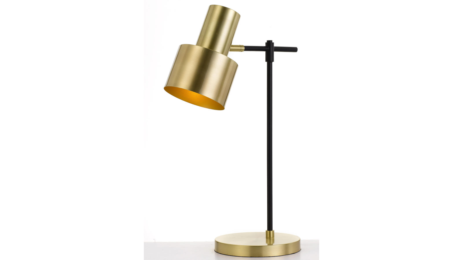Pretty & Practical Gdansk Modern Table Lamp with Brass Touch