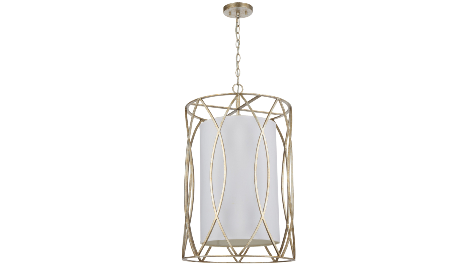 Pretty & Practical Cedar Antique Silver 4-Light Pendant Light
