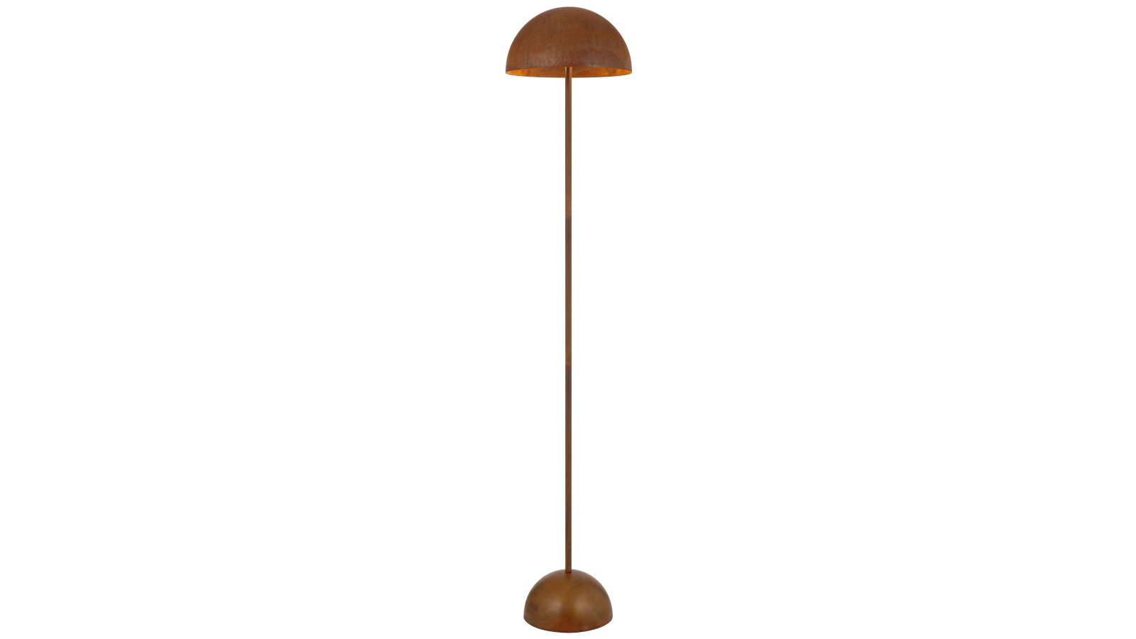 Pretty & Practical Noramark Rust Finish Floor Lamp with Double E27 Lights and Foot Switch Control