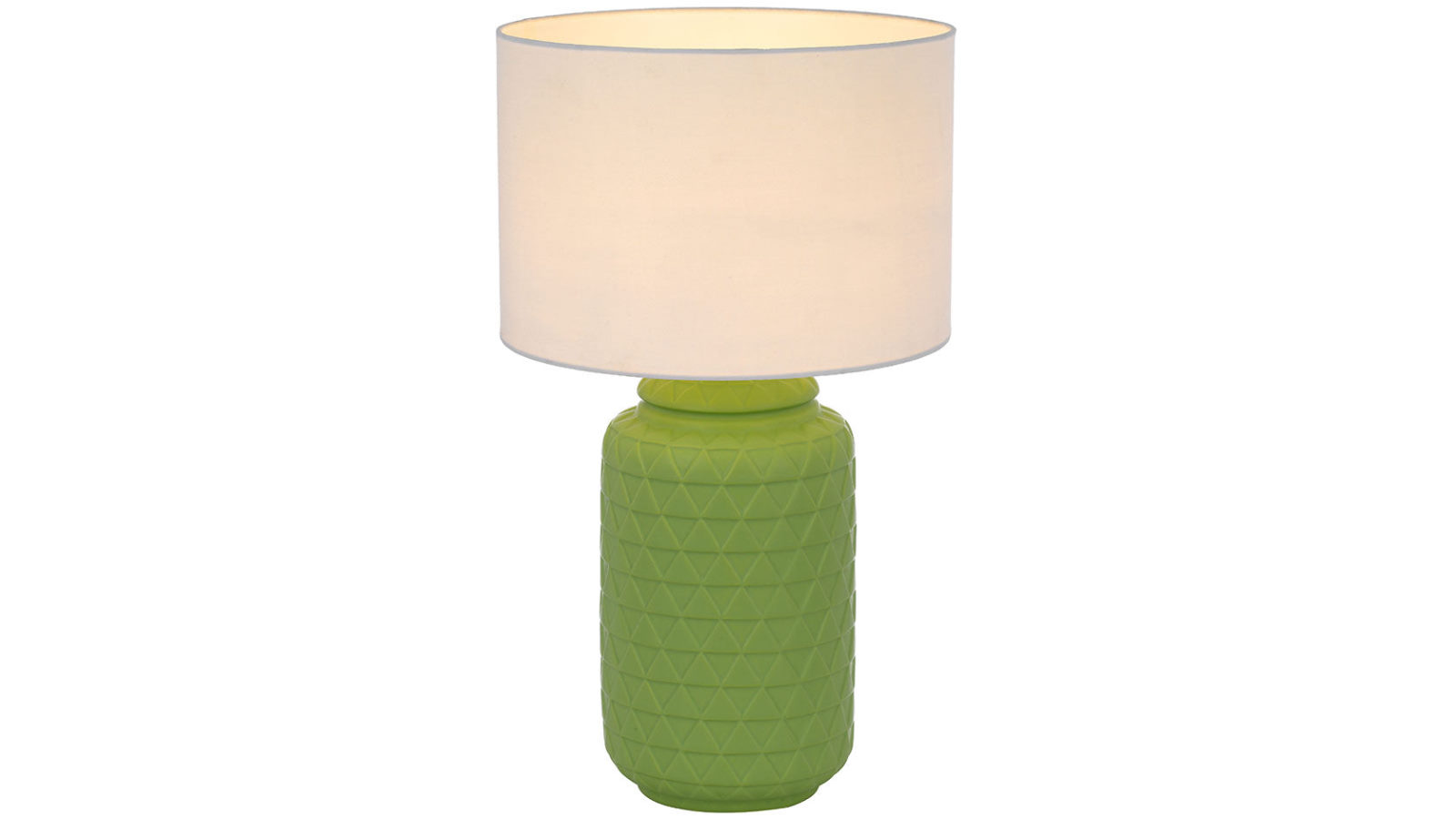 Pretty & Practical Rivashade Green & White Ceramic Table Lamp