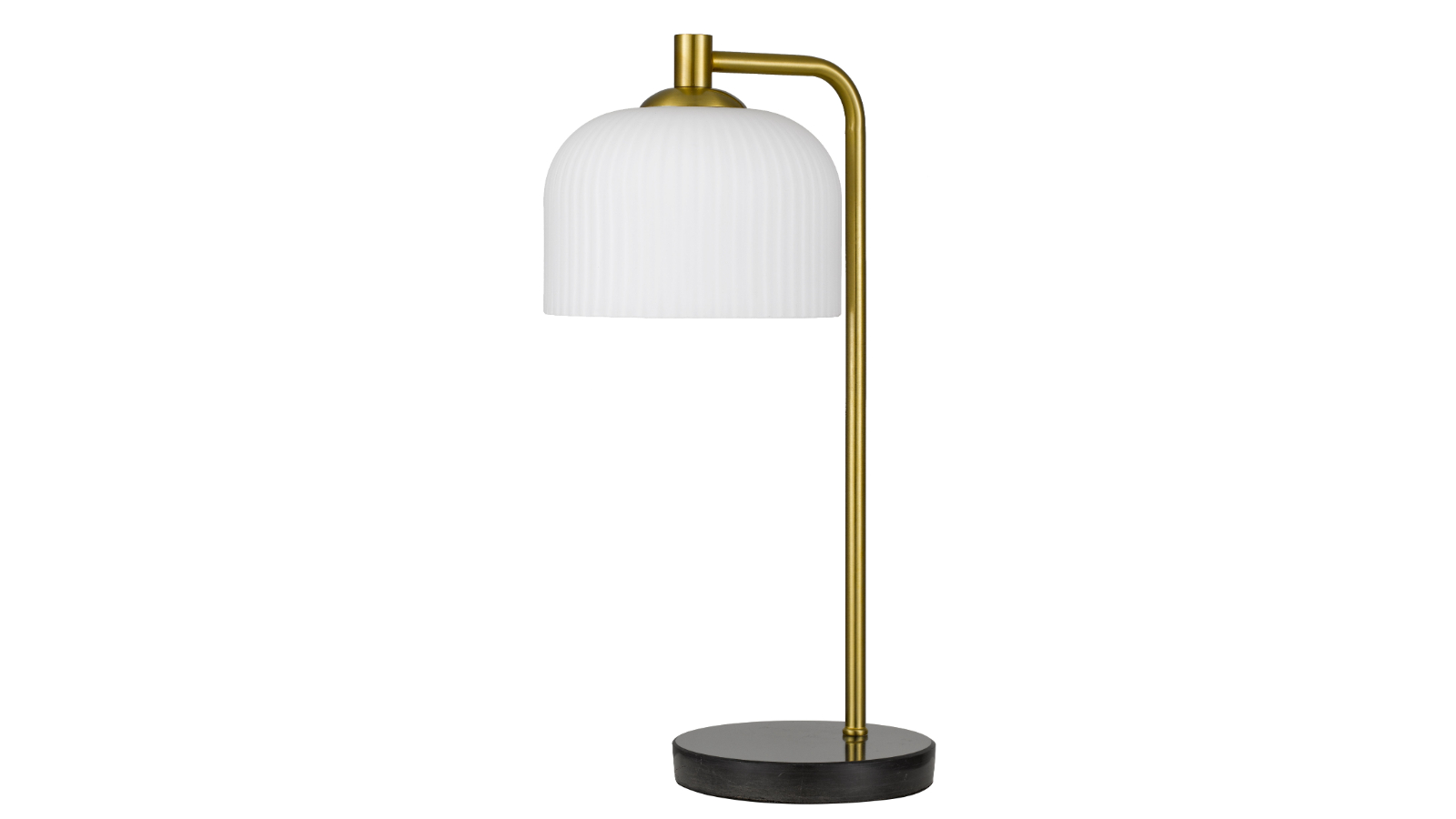 Pretty & Practical Bellawood Black Marble/Antique Gold Table Lamp