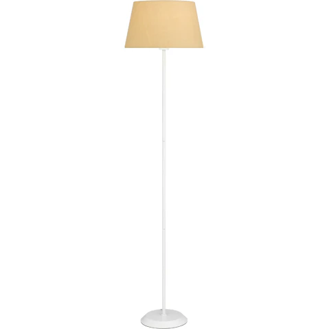 Pretty & Practical Noramark Natural Floor Lamp Wheat Shade for Cozy Contemporary Living
