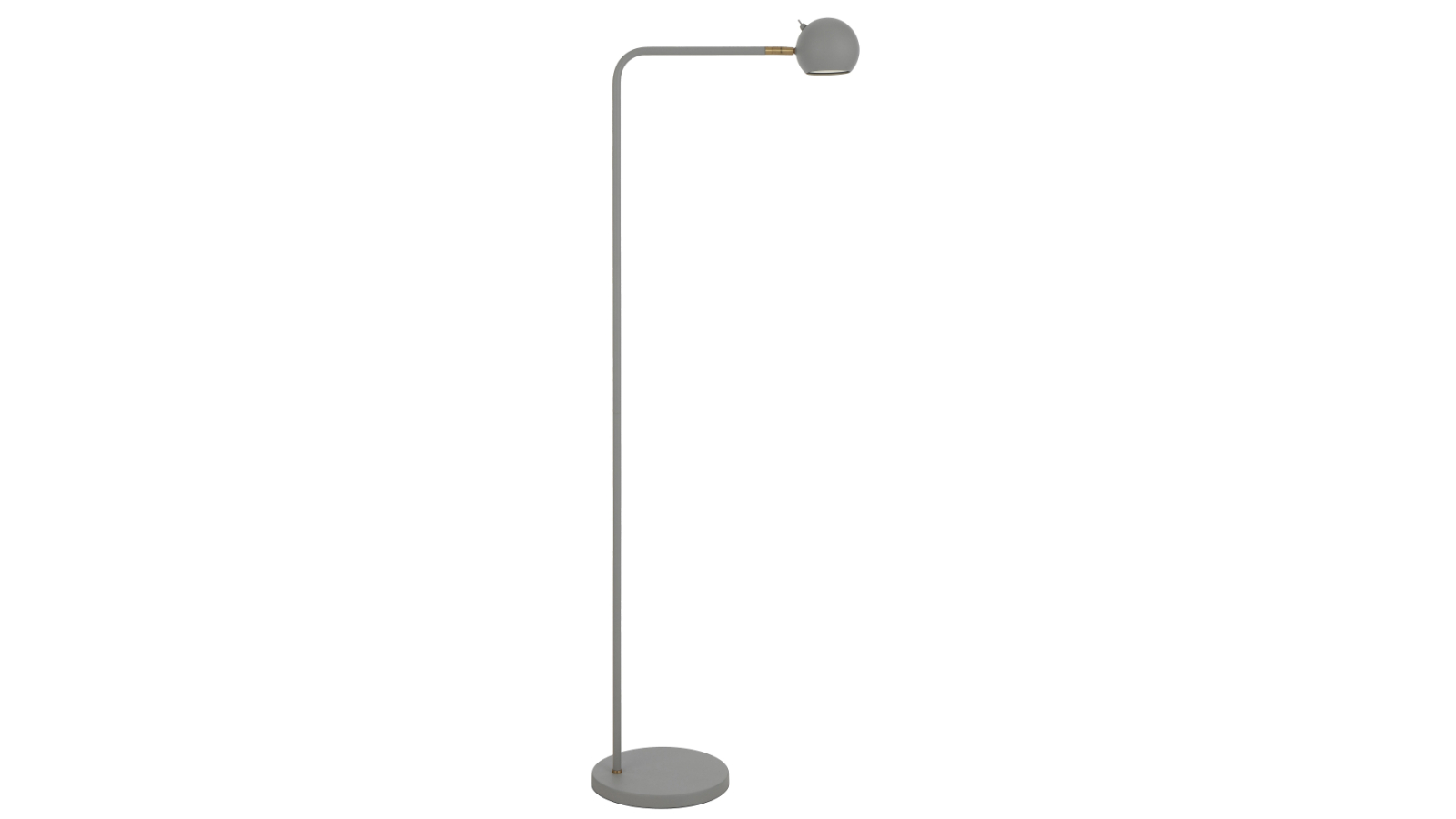 Pretty & Practical Vitaville Modern Sand Floor Lamp with Adjustable Head GU10 Spotlight  - Grey 