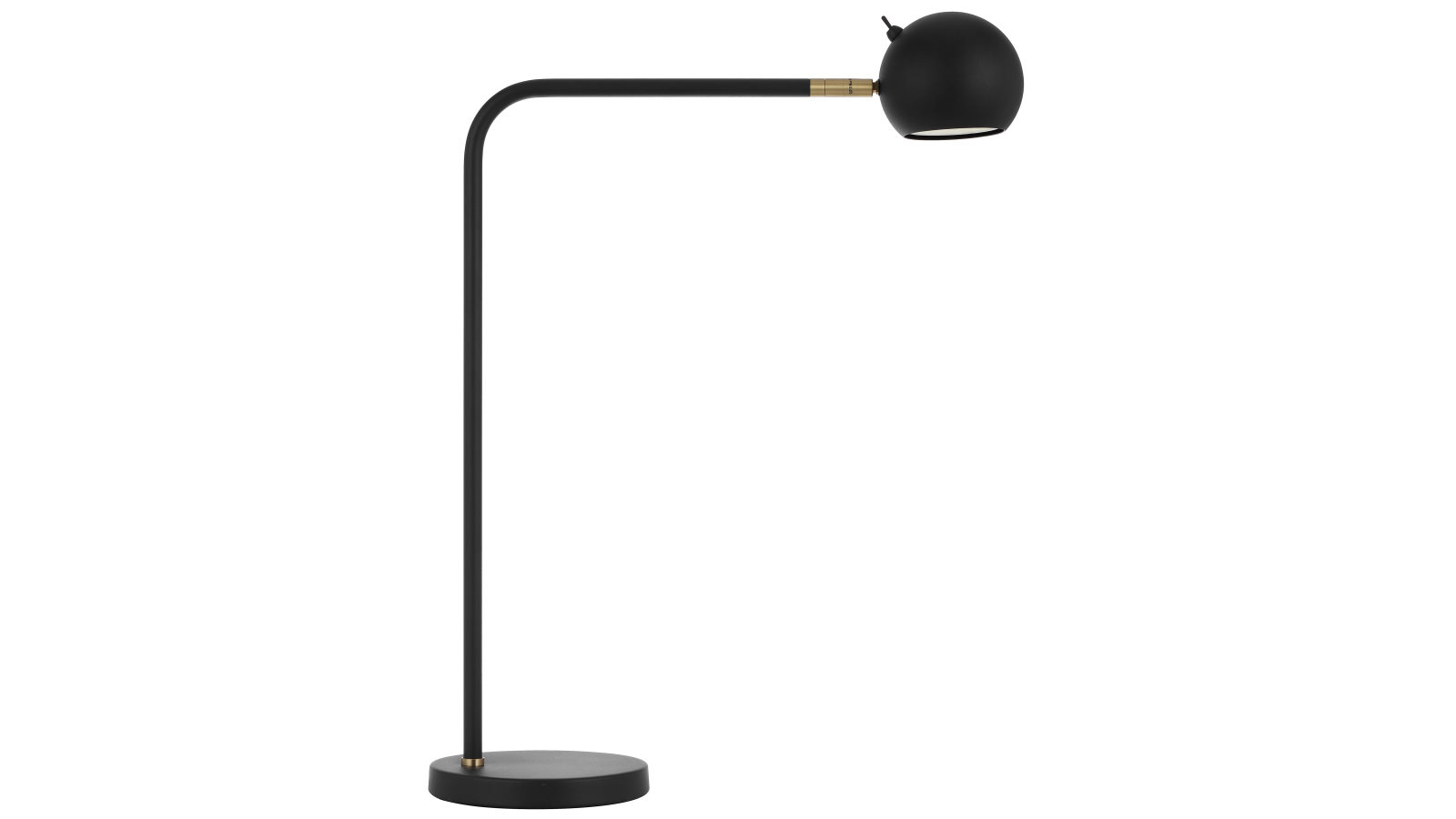 Pretty & Practical Teralux Stylish Black Sand Table Lamp with Adjustable GU10 Spotlight Head